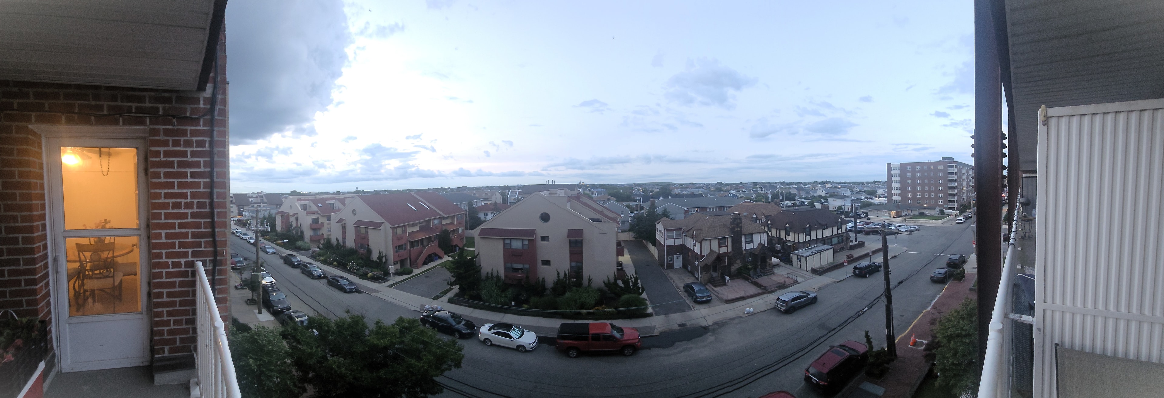 Panoramic view from private balcony