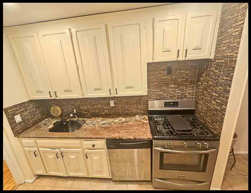 Updated kitchen with granite counters