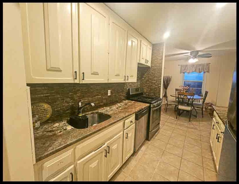 Kitchen with dining area
